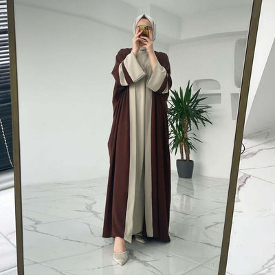 Wadah Abaya Two-Tone Elegance UK | Two Piece Abaya
