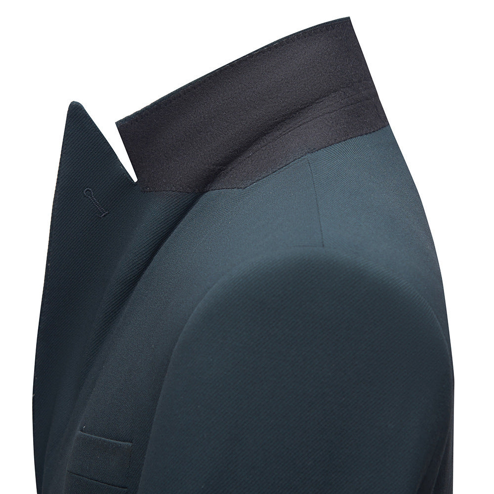 Two Piece Double Breasted Slim Fit Business Suit for Men