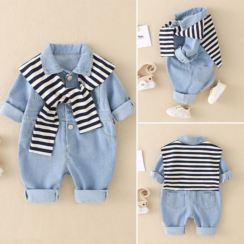 Newborn Denim Jumpsuit
