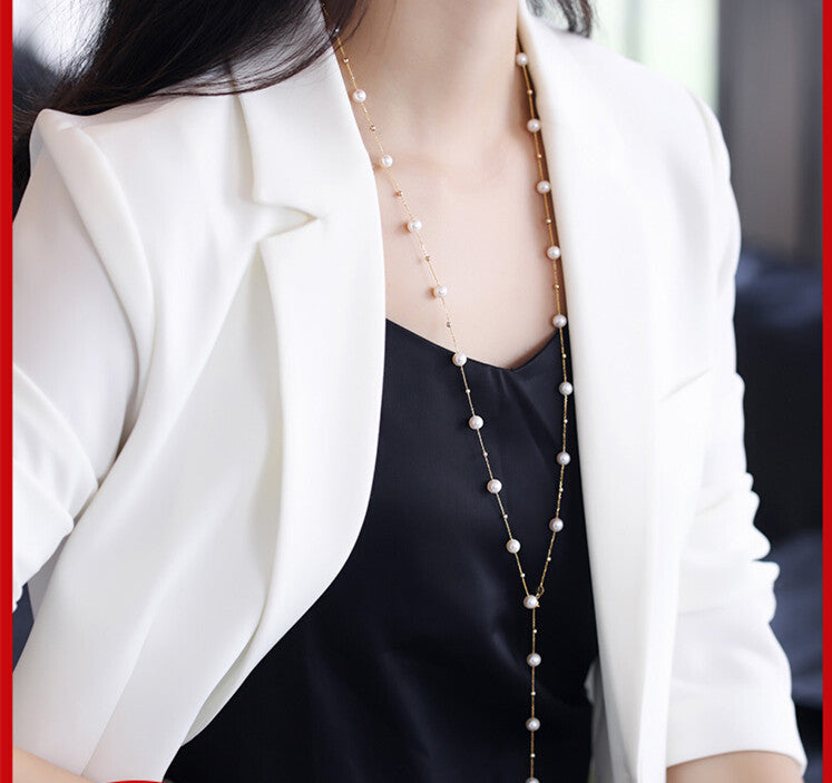 Women's Pearl Gypsophila Necklace