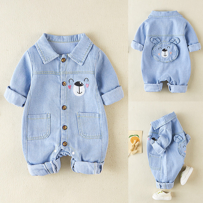 Newborn Denim Jumpsuit