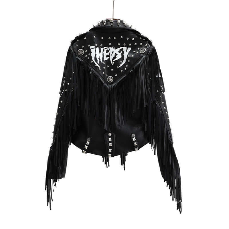 Women's Slim Fit Biker Leather Jacket | Punk Street Style