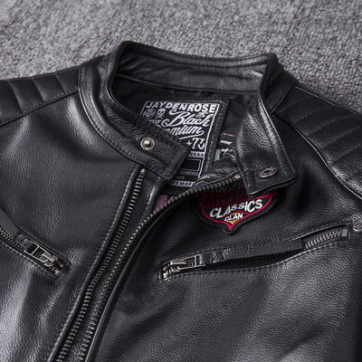 Mens Genuine Leather Skull Biker Jacket UK | Leather Jacket for Men