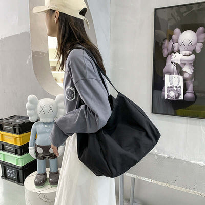 Urban Simple Large Canvas Tote Bag