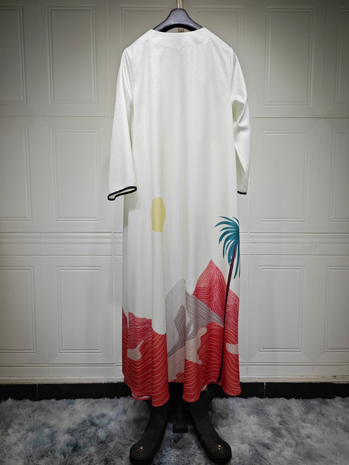 Printed Cardigan Abaya for Women
