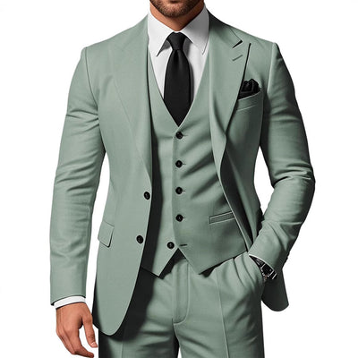 Mens Slim Fit Three Piece Acetate Suit UK