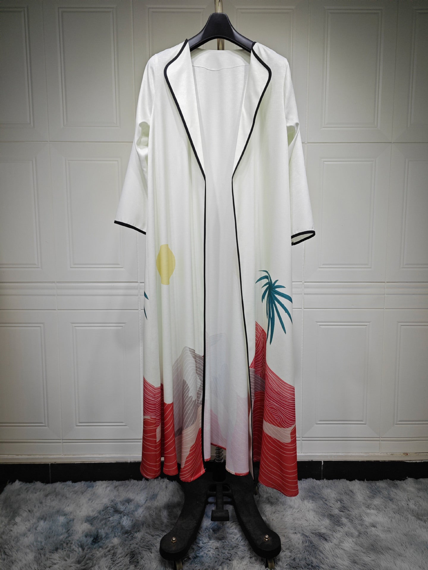 Printed Cardigan Abaya for Women
