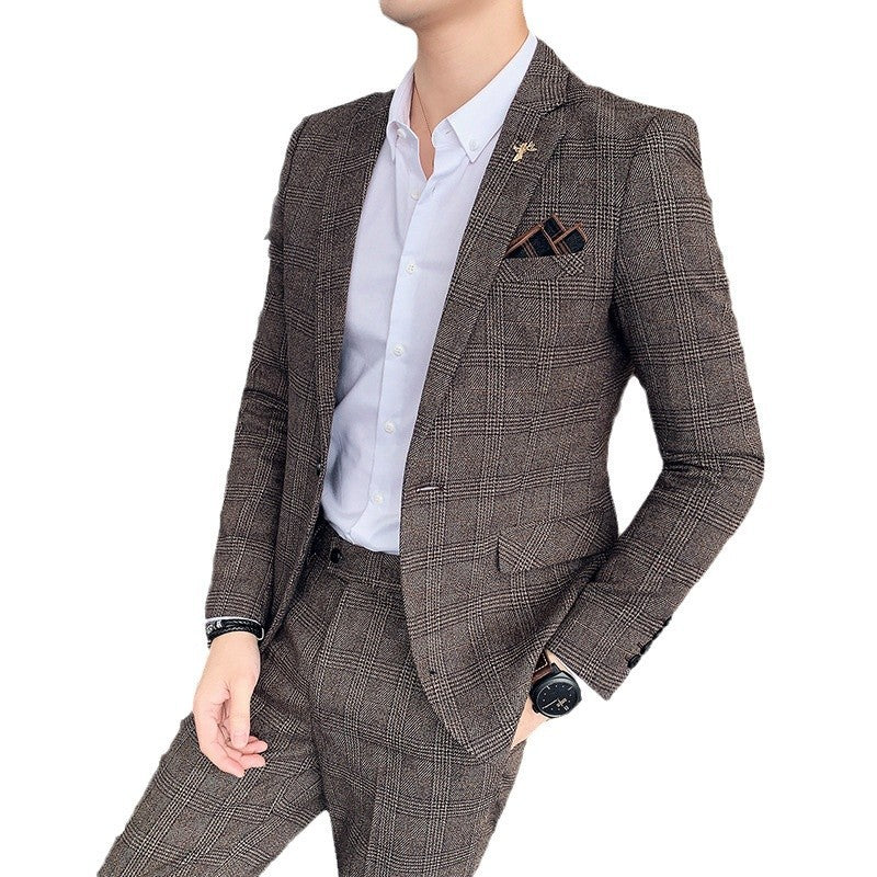 Men's Two Piece Business Casual Suit