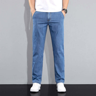 Men's Stretchable Slim Fit Jeans Trousers Light Blue