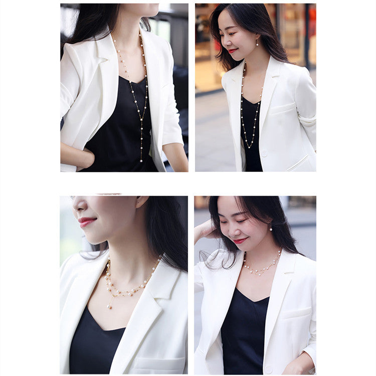 Women's Pearl Gypsophila Necklace