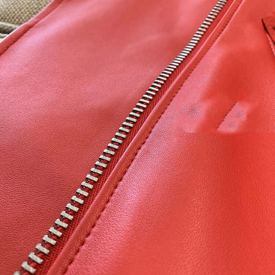 Women's Sheepskin Casual Jacket | Smooth Zipper Placket