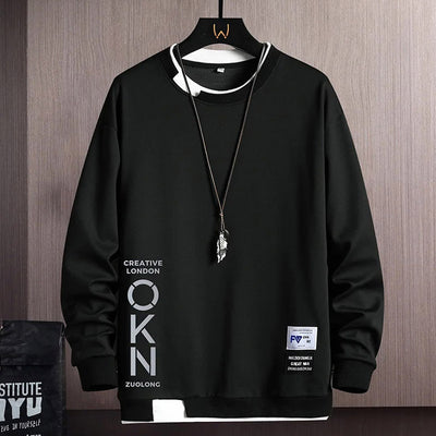 Men's Casual Sweatshirts Hoodie Black