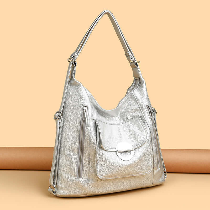 Washed Leather Shoulder Portable Messenger Bag