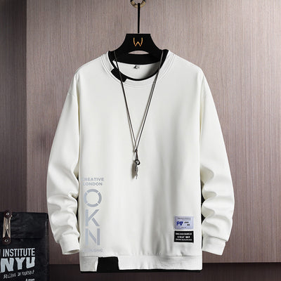 Men's Casual Sweatshirts Hoodie White