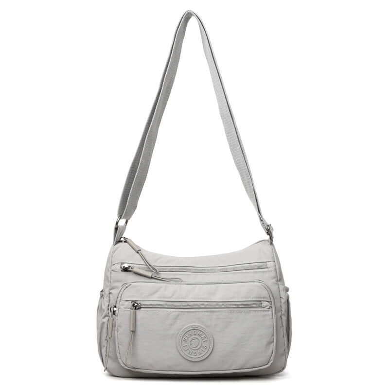 Trendy Water-Repellent Crossbody Bag Gray