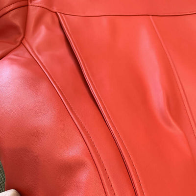 Women's Sheepskin Casual Jacket | Smooth Zipper Placket