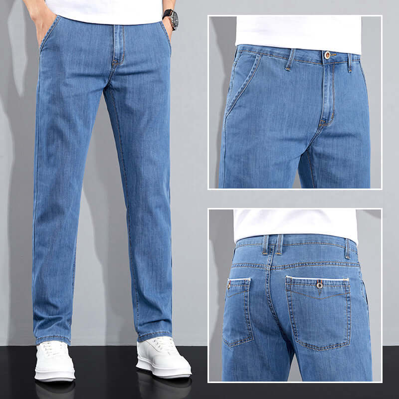 Men's Stretchable Slim Fit Jeans Trousers