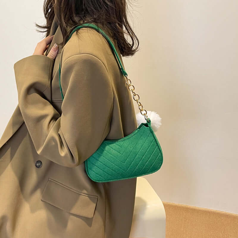 Casual Solid Color Shoulder Bag