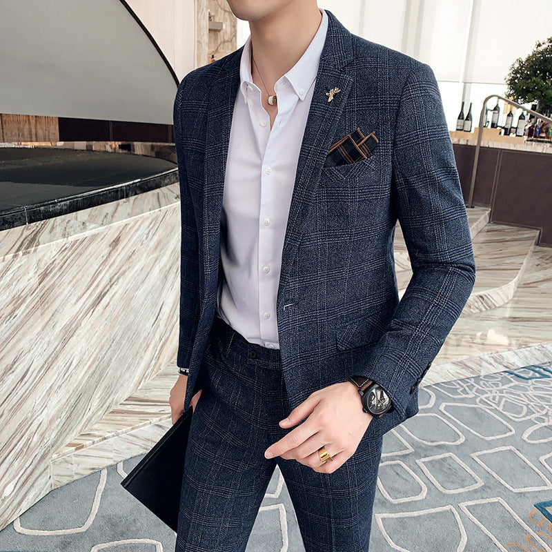 Men's Two Piece Business Casual Suit