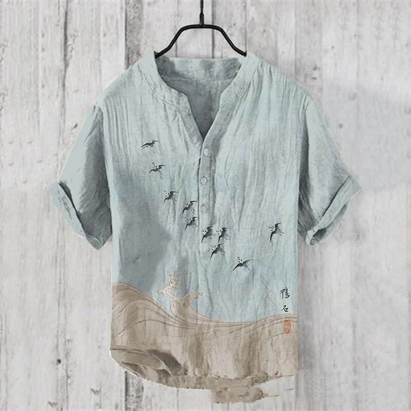 Men's Loose Fit Summer Shirt | Summer Wear AUI28